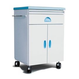 ABS Pastic Movable Bệnh viện đầu giường Bàn ngăn kéo y tế