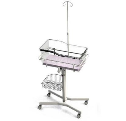Cũi trẻ em bệnh viện 890mm di động có thể điều chỉnh với bánh xe giỏ nệm