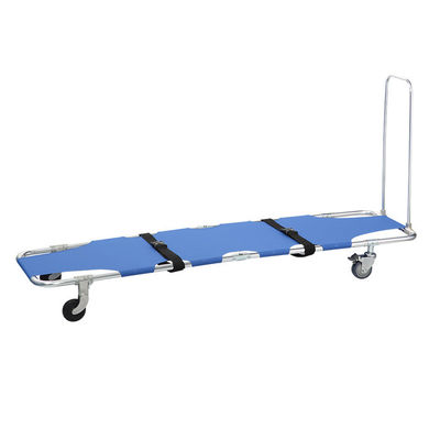 Bốn bánh xe Cáng cứu hộ gấp khung hợp kim nhôm di động