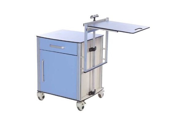 Tủ đầu giường bệnh viện Mute Caster ABS với bảng viết có thể gập lại