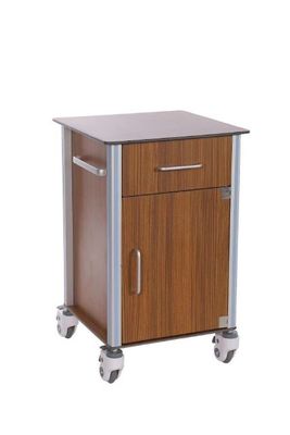 Tủ đựng đồ bên giường bệnh viện có thể di chuyển được bằng gỗ