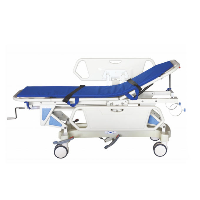 Hành động vận chuyển khẩn cấp tay xe đẩy bệnh viện chuyển bệnh nhân phanh trung tâm 0