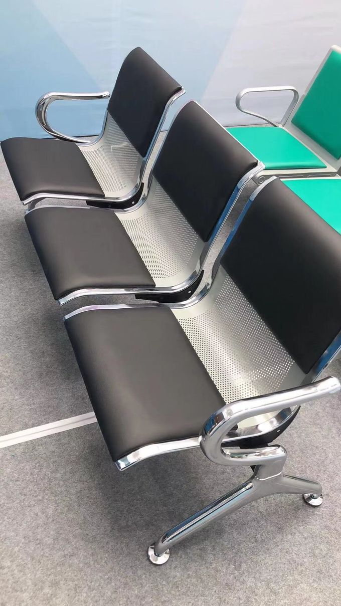 Metal PU ghế phòng chờ bệnh viện cho đồ nội thất phòng chờ thoải mái 0