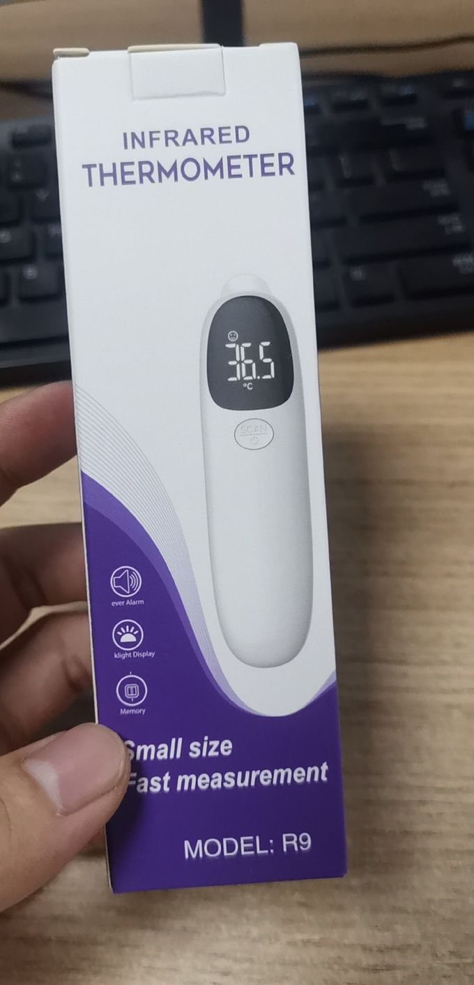 Phát hiện y tế Nhiệt kế điện tử hồng ngoại đo trán 3cm 5cm 0