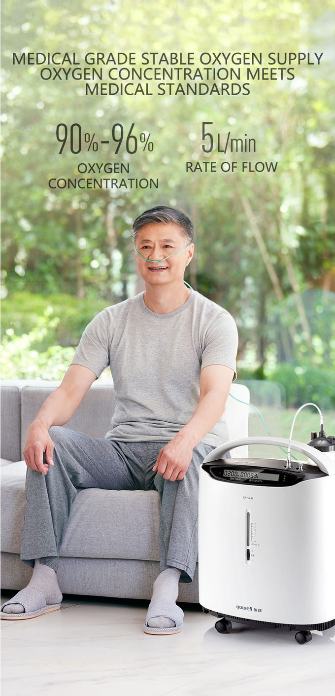 Máy tạo oxy y tế 5L thương hiệu Yuwell Máy tạo oxy 93% 0