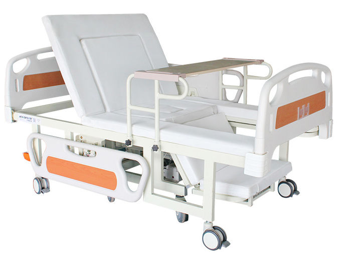 Giường điều dưỡng bằng điện tại nhà với giường có thể tháo rời xe lăn màu trắng 1