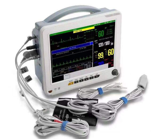 Máy đo điện tim cầm tay màu trắng chất liệu ABS máy tất cả trong một cho bệnh nhân y tế 0